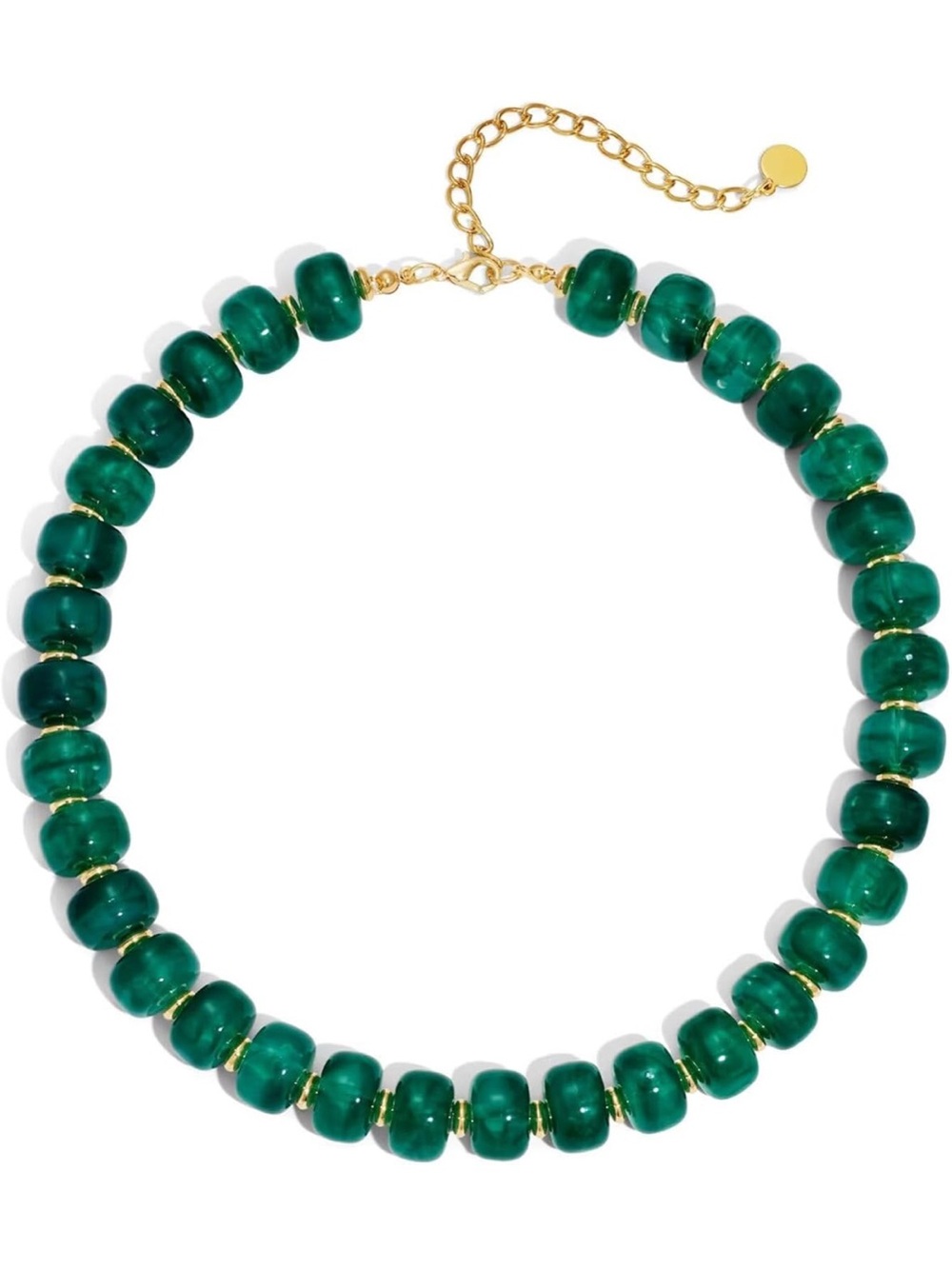 New! Green Dopamine Beaded Necklace - Picture 3 of 5
